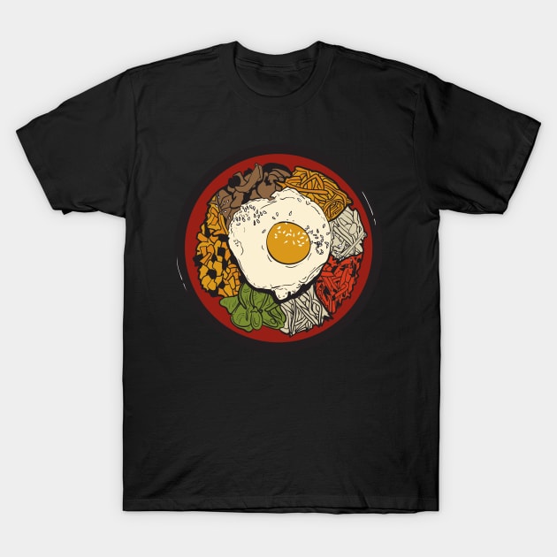 Bibimbap korean food T-Shirt by nanaminhae